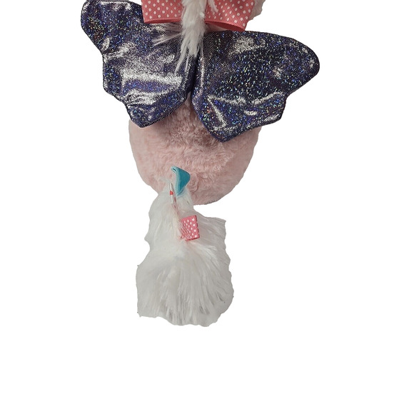 Make Believe Ideas 2021 Unicorn Pink Stuffed Animal Toy Rattle Teether 14 Inch - Picture 5 of 13